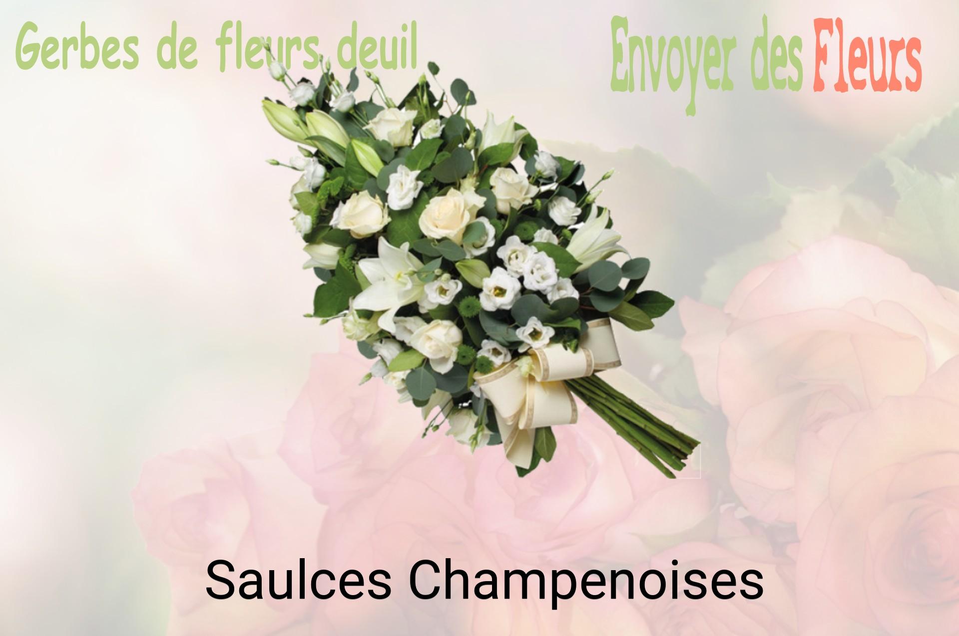 Gerbe de fleurs de deuil livrée à Saulces-Champenoises